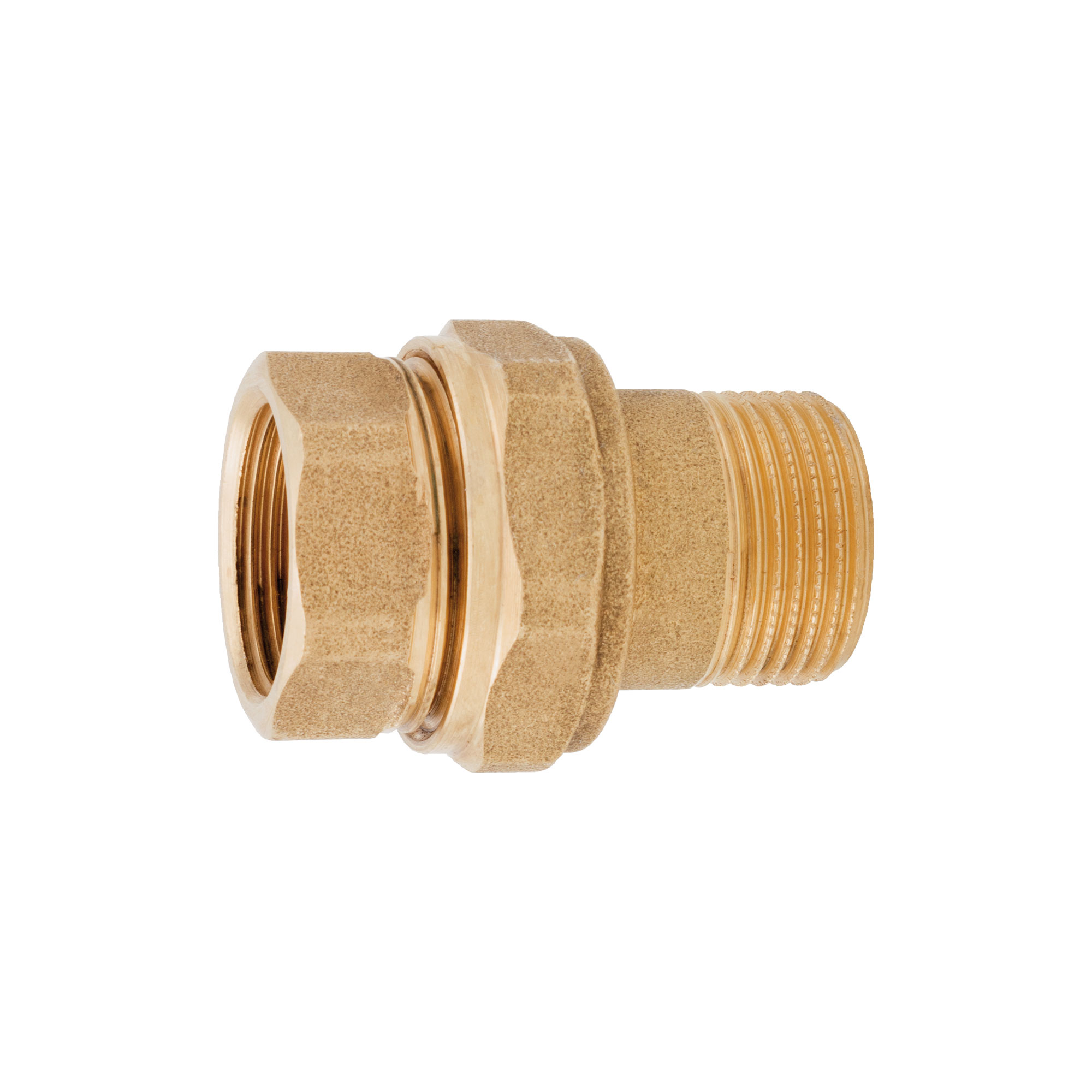 Gerader Anschluss in 3 Teilen, mit O-Ring