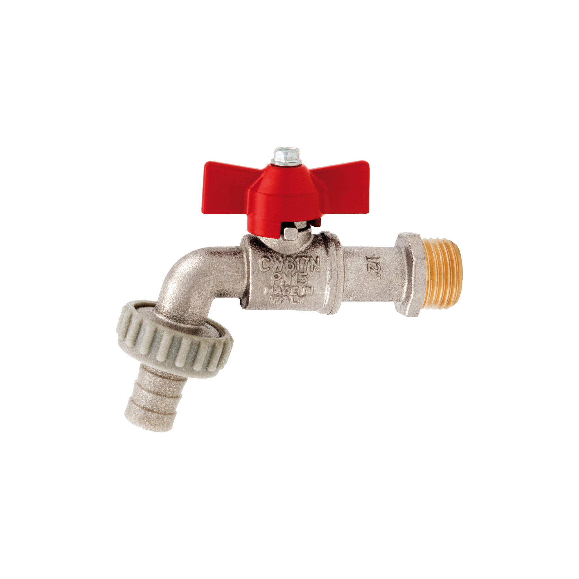 Robinet à boisseau sphérique porte-tuyau