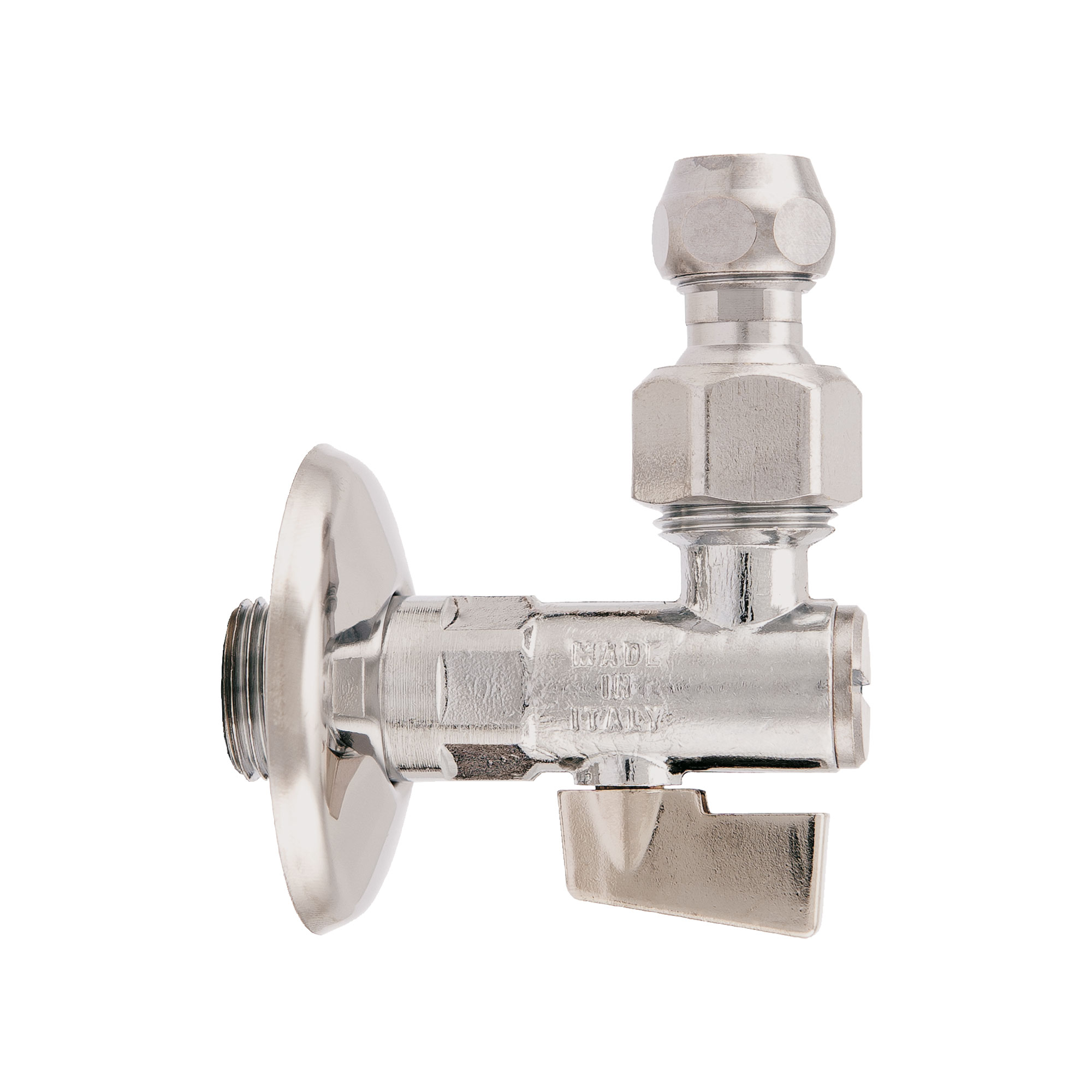 386 Robinet à boisseau sphérique sous lavabo avec écrou et embout articulé