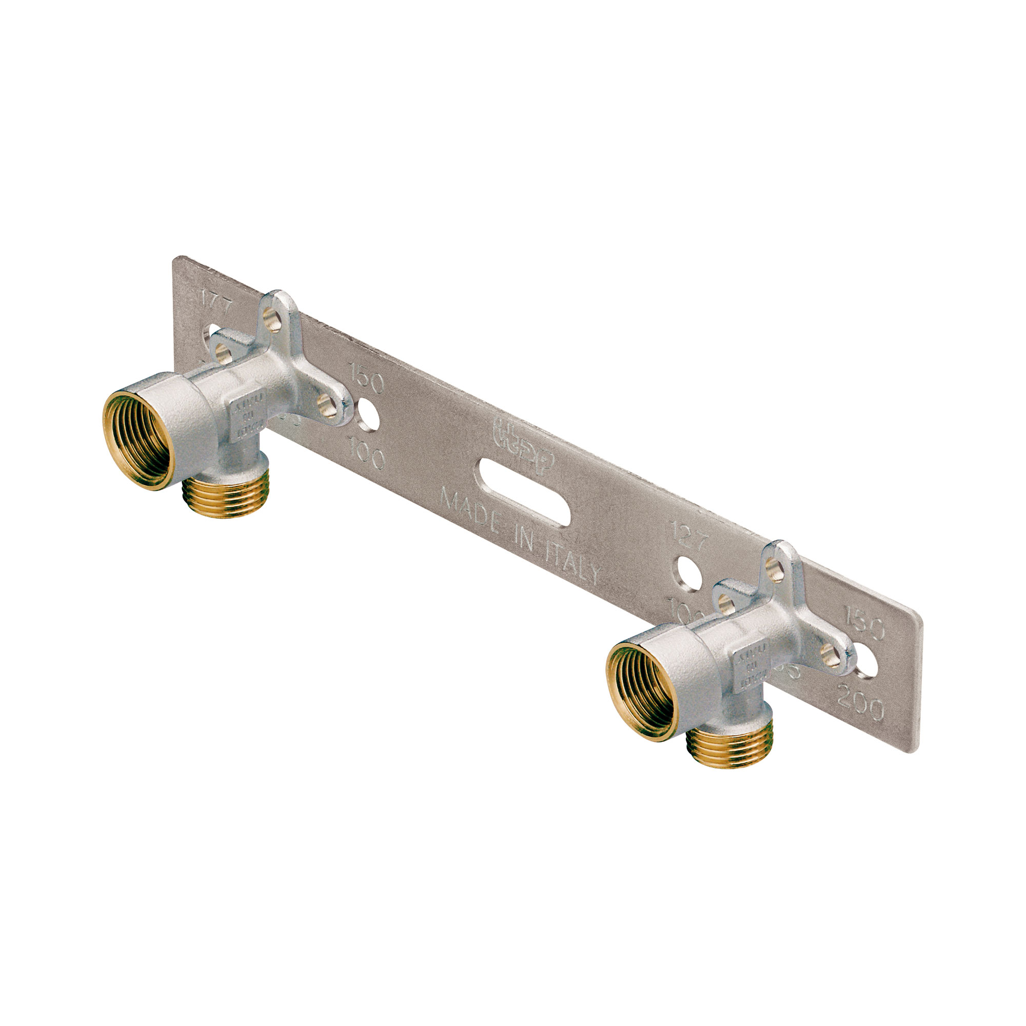 Gabarit en métal avec platine de fixation