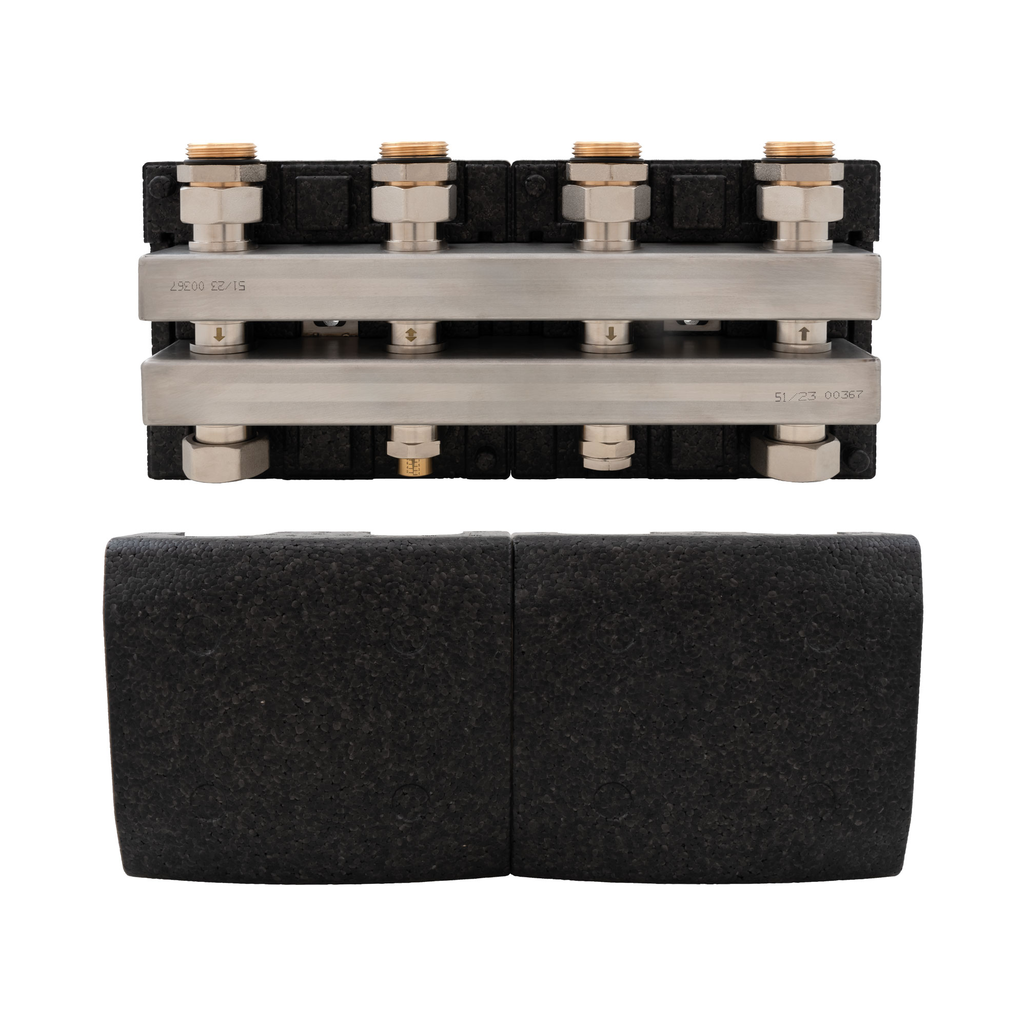 Collecteur de distribution avec séparateur hydraulique intégré et by-pass réglable - 959