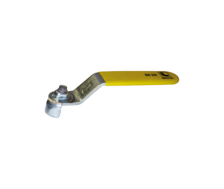 Flat lever handle for ball valves