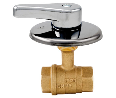 Build-in valve with handle