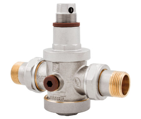 EUROPRESS pressure reducing valve with union connection
