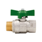 Green DVGW ball valve, full flow - 379