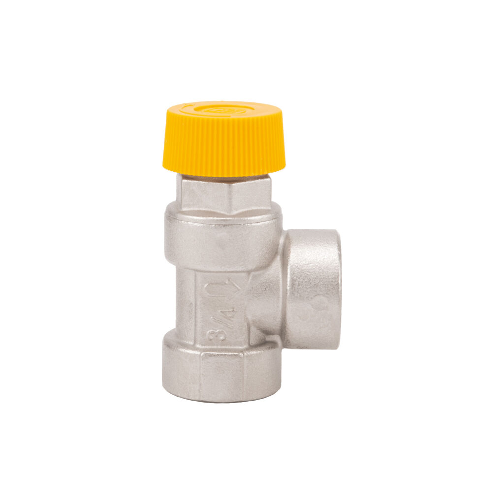 Diaphragm safety relief valve - f/f threads - for solar heating systems - 478