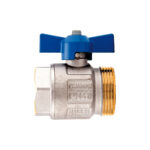 Straight ball valves and thermometer union kit - 487K01