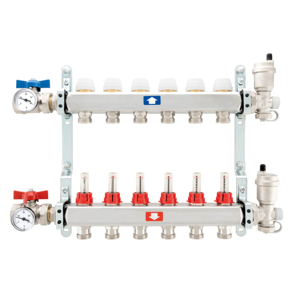 Collettore premontato completo con flussimetri - 907C