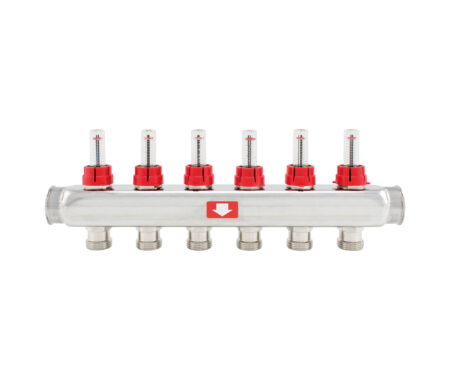 Single manifold with flow meters