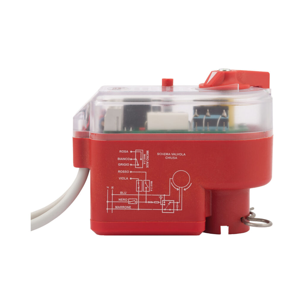 Electric actuator for zone ball valves with manual unlocking device - 991
